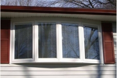 Bow window with blinds- East Handover, NJ- Lifetime Alluminum